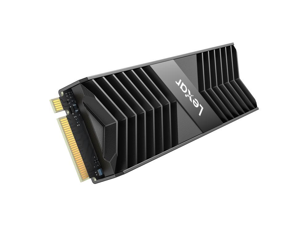 SSD LEXAR NM800PRO 512GB Heatsink M 2 PCIe Gen4 NVMe 3D TLC Write speed 3500 MBytes sec Read speed 7450 MBytes sec TBW 500 TB MTBF 1500000 hours LNM800P512G-RN8NG