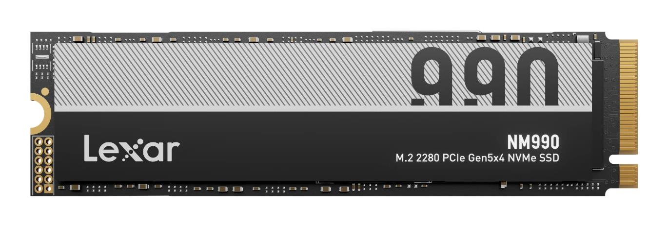 SSD LEXAR NM990 2TB M 2 NVMe Write speed 10000 MBytes sec Read speed 14000 MBytes sec 2 45mm TBW 750 TB MTBF 1500000 hours LNM990X002T-RNNNG