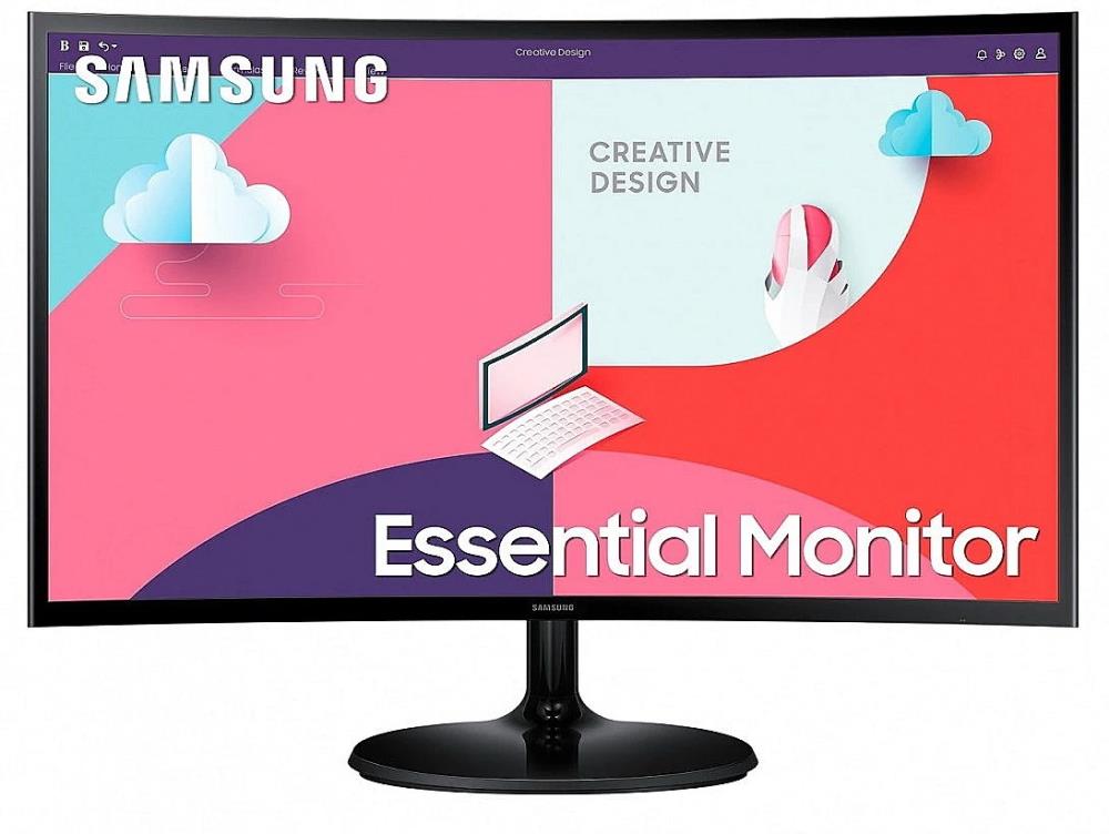 LCD Monitor SAMSUNG S27C362EAU 27   Curved Panel VA 1920x1080 16 9 75 Hz Matte 4 ms Tilt Colour Black LS27C362EAUXEN