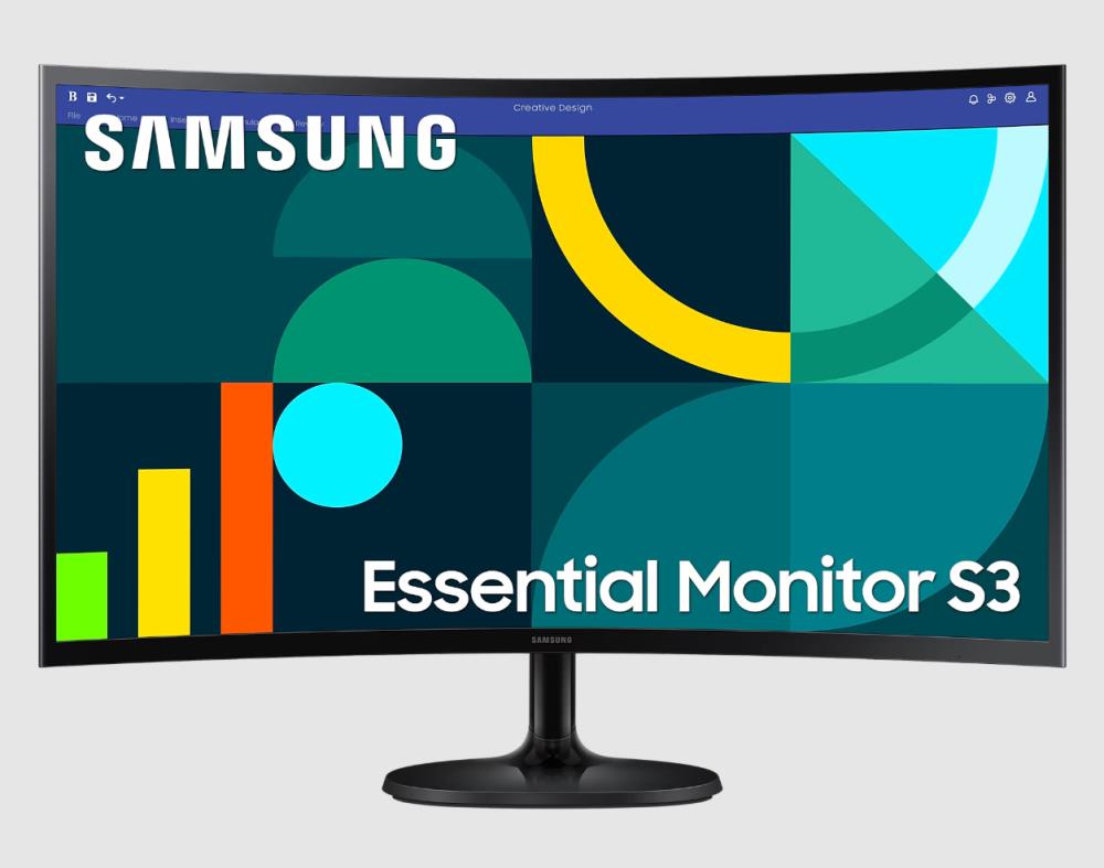 LCD Monitor SAMSUNG 27   Business Curved Panel VA 1920x1080 16 9 100Hz 4 ms Tilt Colour Black LS27D360GAUXEN