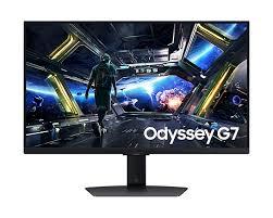 LCD Monitor SAMSUNG Odyssey G7 27   Gaming Panel IPS 3840x2160 16 9 144Hz 1 ms Speakers Swivel Pivot Height adjustable Tilt Colour Black LS27DG702EUXDU