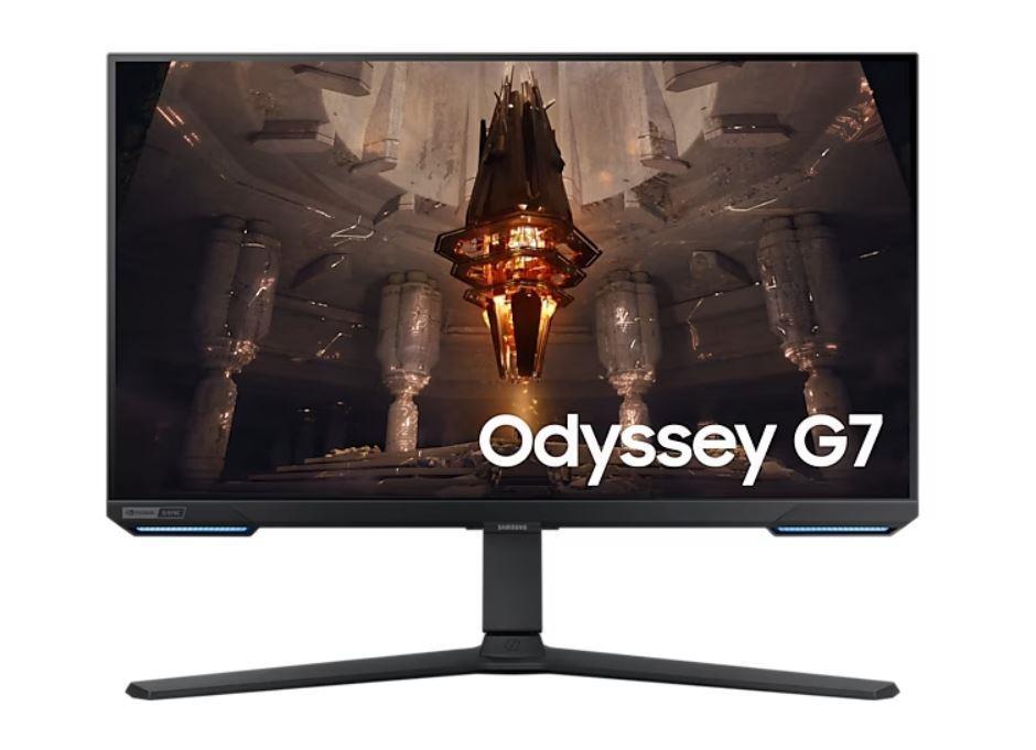 LCD Monitor SAMSUNG Odyssey G7 G70B 28   Gaming Smart 4K Panel IPS 3840x2160 16 9 144Hz 1 ms Speakers Swivel Pivot Height adjustable Tilt Colour Black LS28BG700EPXEN