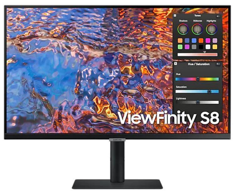 LCD Monitor SAMSUNG ViewFinity S8 32   Business 4K Panel IPS 3840x2160 16 9 60Hz 5 ms Swivel Pivot Height adjustable Tilt Colour Black LS32B800PXPXEN