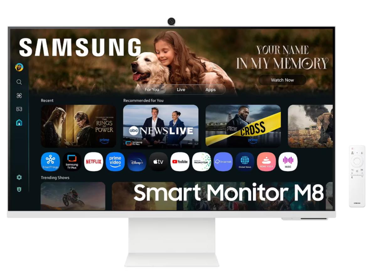 LCD Monitor SAMSUNG LS32FM801UUXDU 32   Smart 4K Panel VA 3840x2160 16 9 60 Hz 4 ms Colour White LS32FM801UUXDU