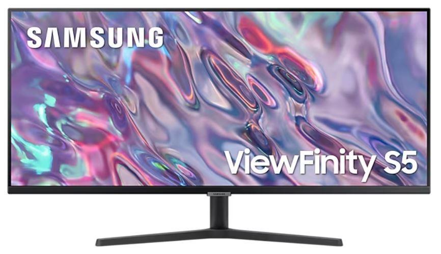 LCD Monitor SAMSUNG ViewFinity S5 S50GC 34   Business 21   9 Panel VA 3440x1440 21 9 100Hz 5 ms Tilt Colour Black LS34C500GAUXEN