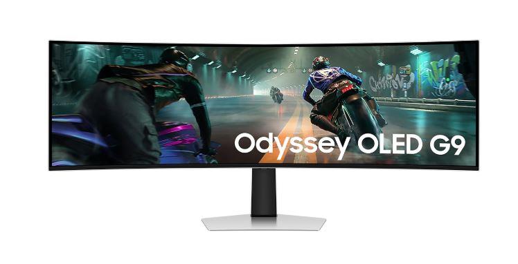 Monitor SAMSUNG Odyssey G9 G91SD 49   Gaming Curved Panel OLED 5120x1440 32 9 144 Hz 0 03 ms Tilt Colour Silver LS49DG910SUXEN