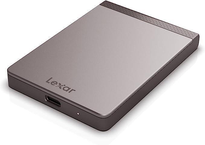 External SSD LEXAR SL200 512GB USB-C Write speed 400 MBytes sec Read speed 550 MBytes sec LSL200X512G-RNNNG