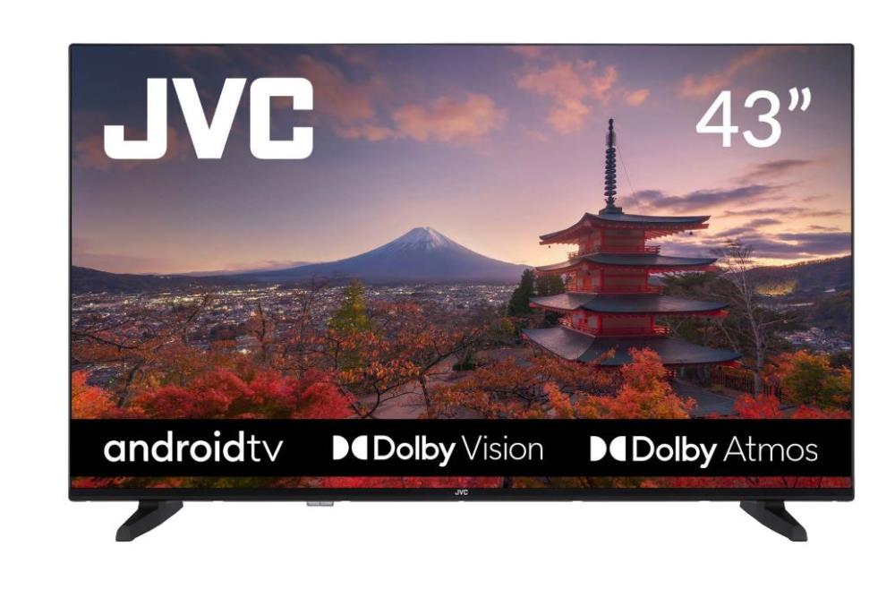 TV Set JVC 43   4K Smart 3840x2160 Wireless LAN Bluetooth Android TV LT-43VA3300
