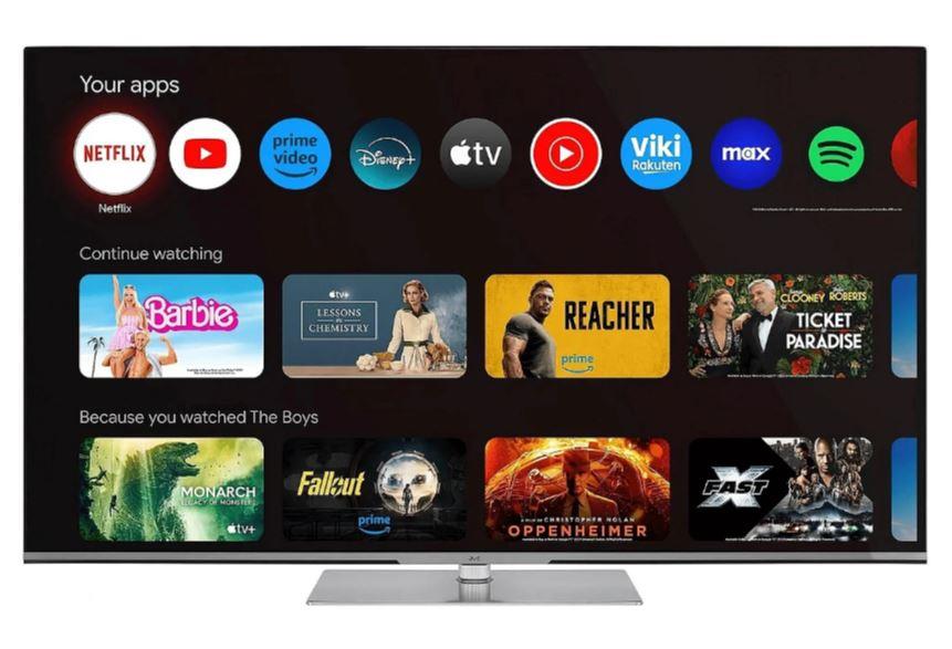 TV Set JVC 65   4K Smart QLED 3840x2160 Black   Silver LT-65VGQ840P