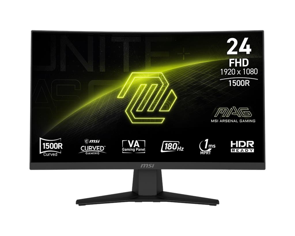 LCD Monitor MSI 23 6    1920 x 1080 pixels Full HD Native aspect ratio 16 9 LCD Curved MAG244C