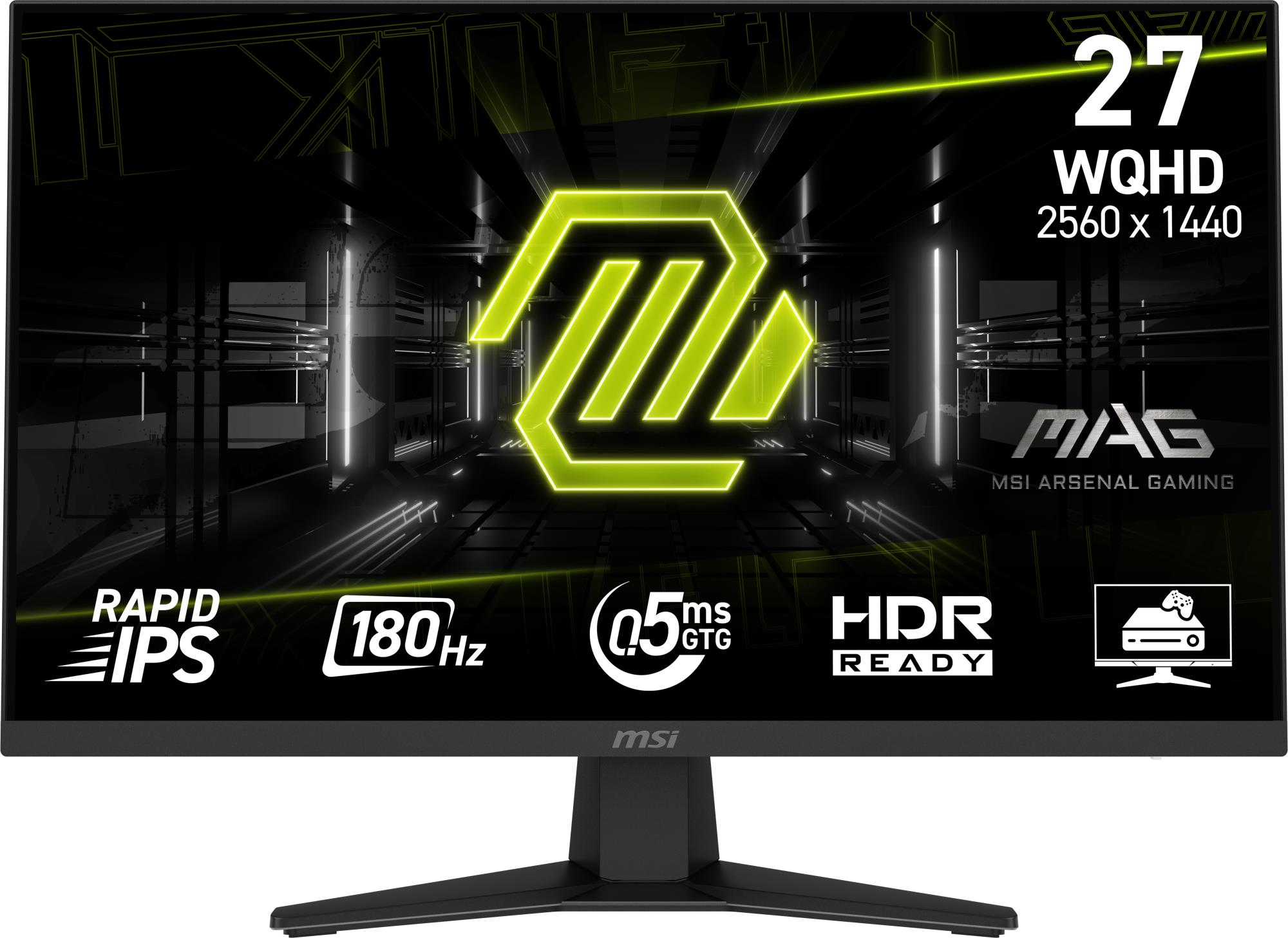 LCD Monitor MSI MAG 274QF 27   Gaming Matte Panel IPS 2560x1440 16 9 180Hz 0 5 ms Colour Black MAG274QF