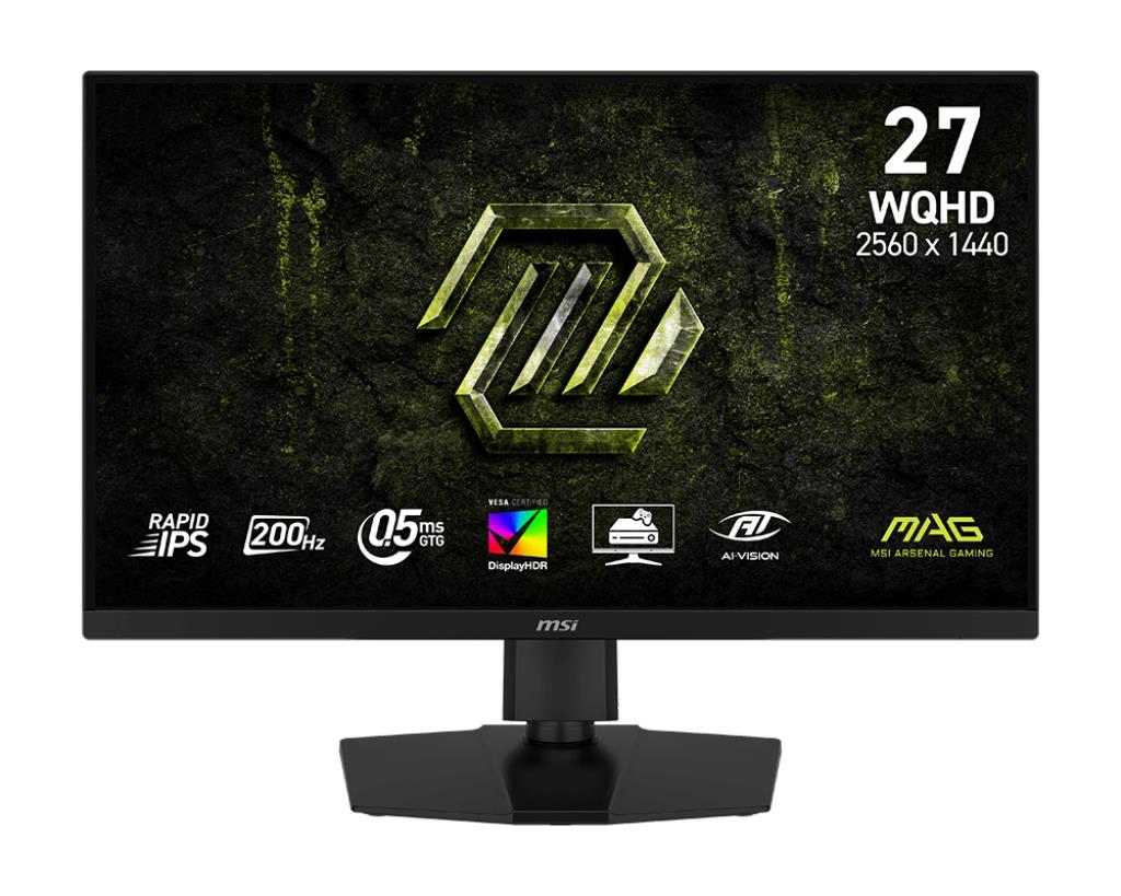 LCD Monitor MSI 27    2560 x 1440 pixels Wide Quad HD Native aspect ratio 16 9 LCD Flat MAG274QPFE20