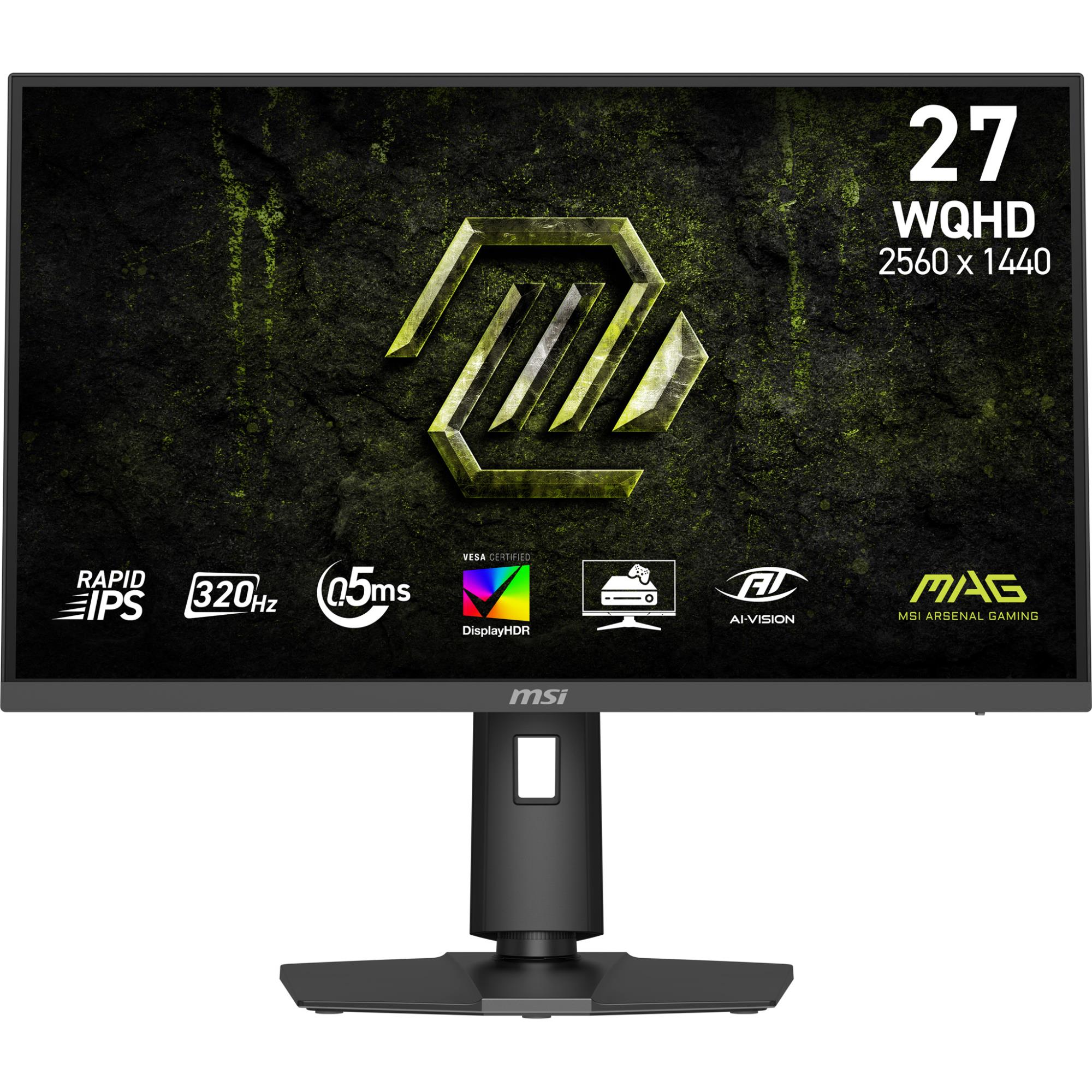 LCD Monitor MSI 27    2560 x 1440 pixels Wide Quad HD Native aspect ratio 16 9 LCD Flat MAG274QPFX32