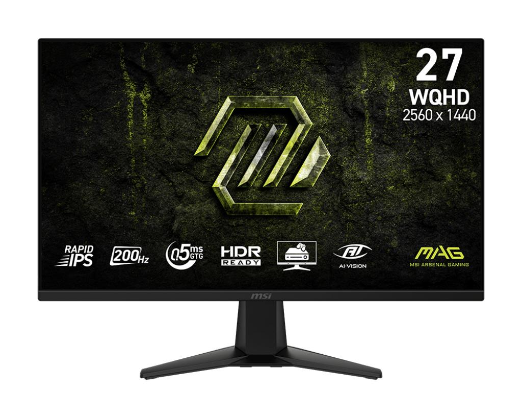 LCD Monitor MSI 27    2560 x 1440 pixels Wide Quad HD Native aspect ratio 16 9 LCD Flat MAG275QFE20