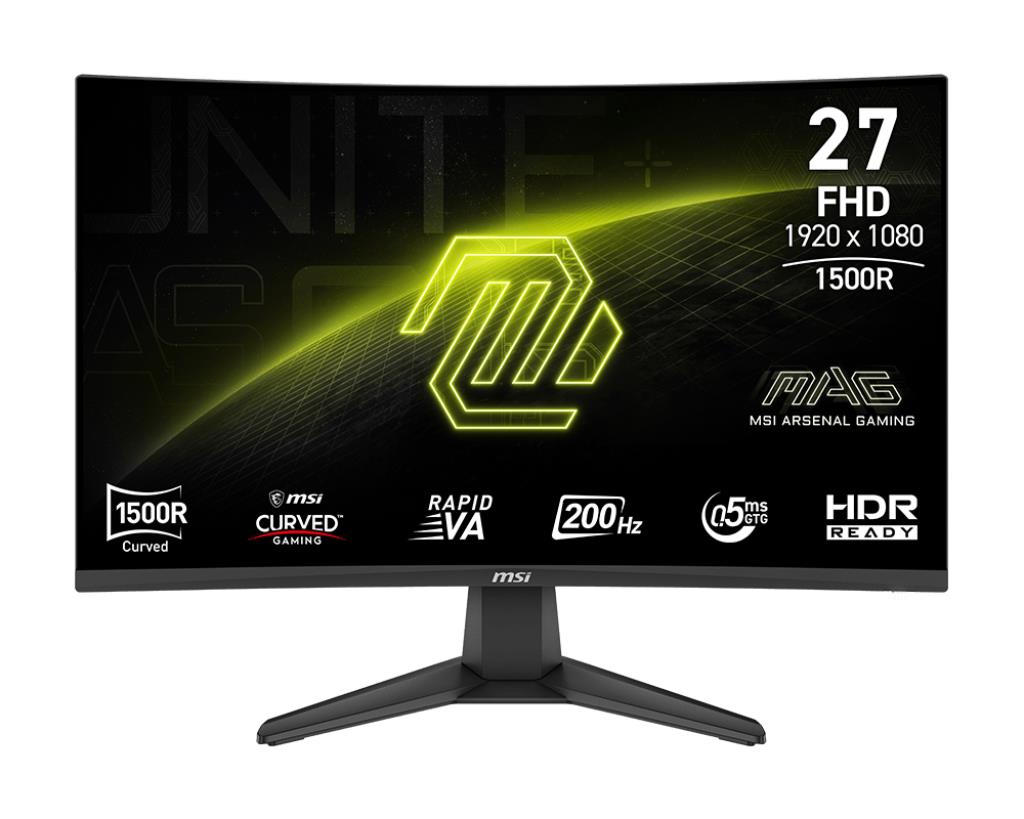 LCD Monitor MSI MAG 276CF E20 27   Gaming Curved Panel VA 1920x1080 16 9 200 Hz 0 5 ms MAG276CFE20