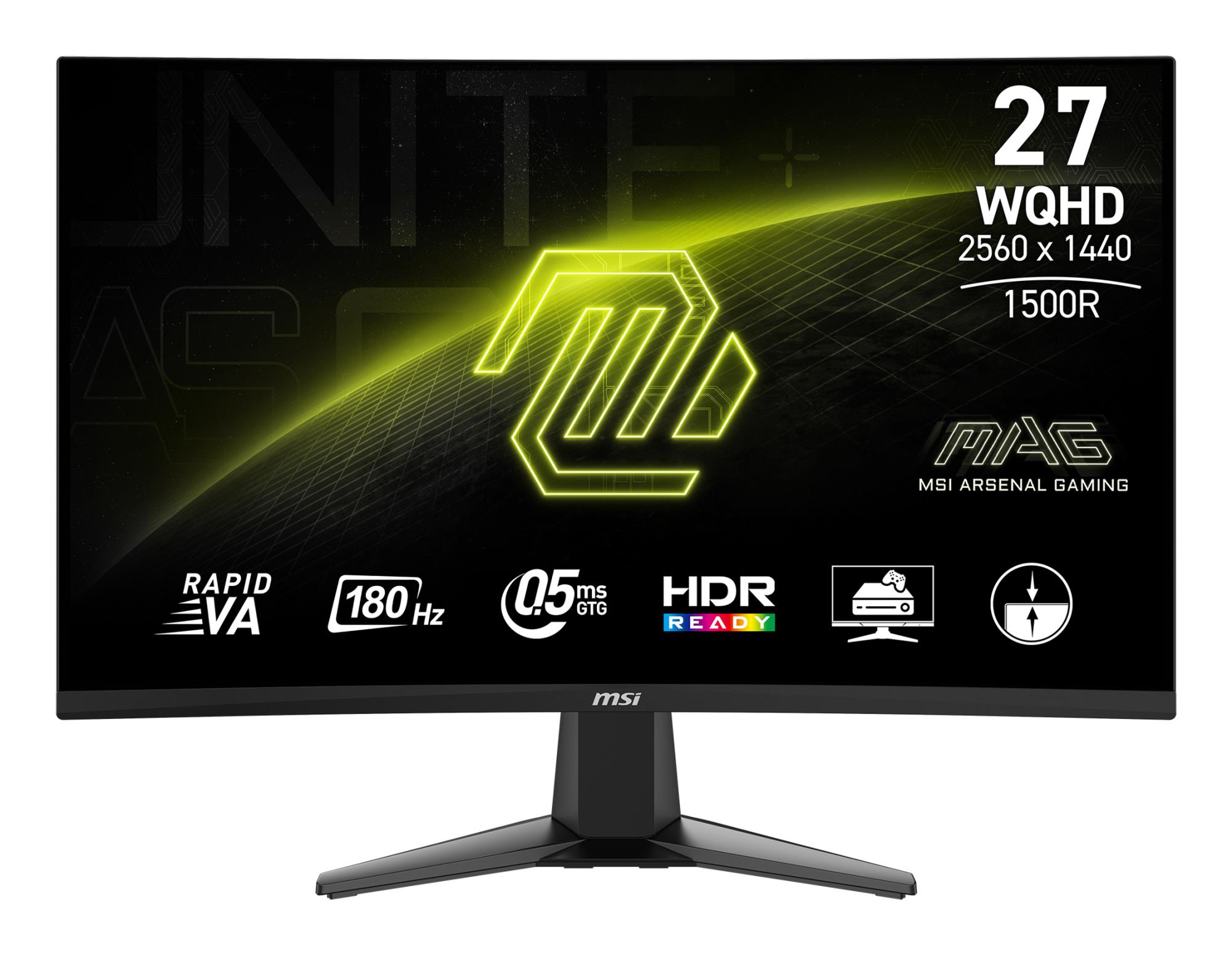 MSI MAG 27CQ6F 27in Rapid VA WQHD Curved