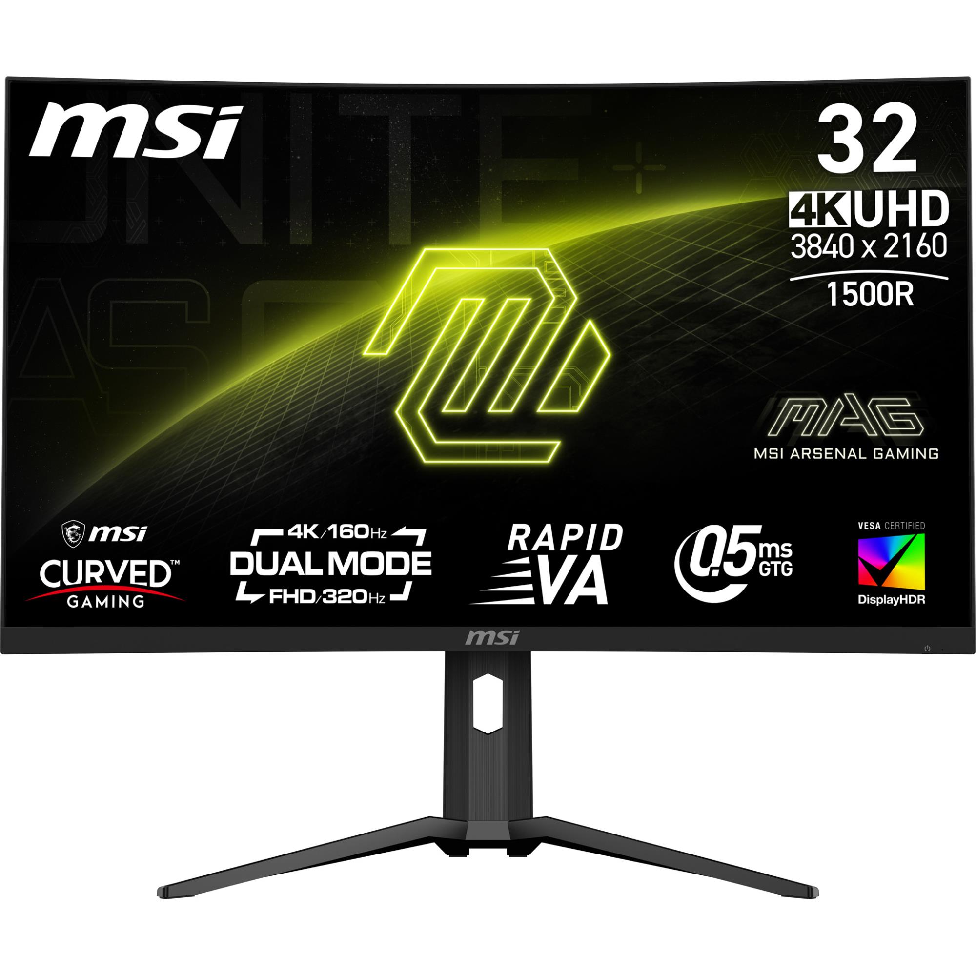 LCD Monitor MSI MAG 321CUPDF 31 5   Gaming Curved 4K Panel VA 3840x2160 16 9 160 Hz 0 5 ms MAG321CUPDF