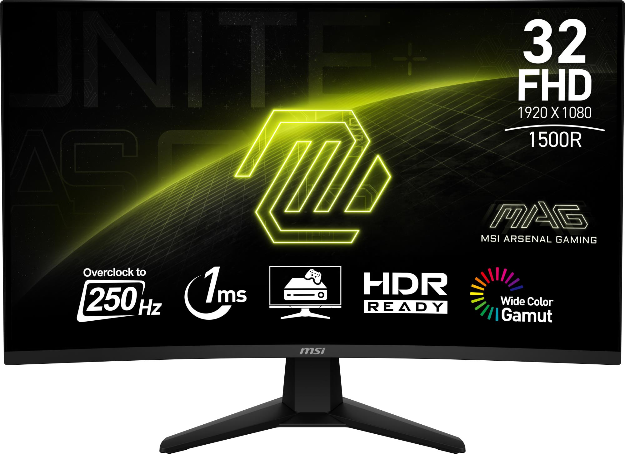LCD Monitor MSI 31 5    1920 x 1080 pixels Full HD Native aspect ratio 16 9 Curved MAG32C6X