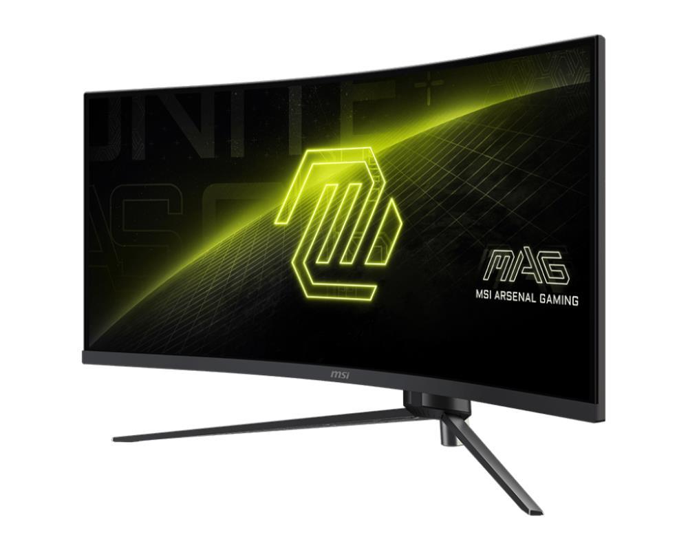 LCD Monitor MSI MAG 345CQR 34   Gaming Curved 4K 21   9 Panel VA 3440x1440 21 9 180Hz 1 ms Colour Black MAG345CQR