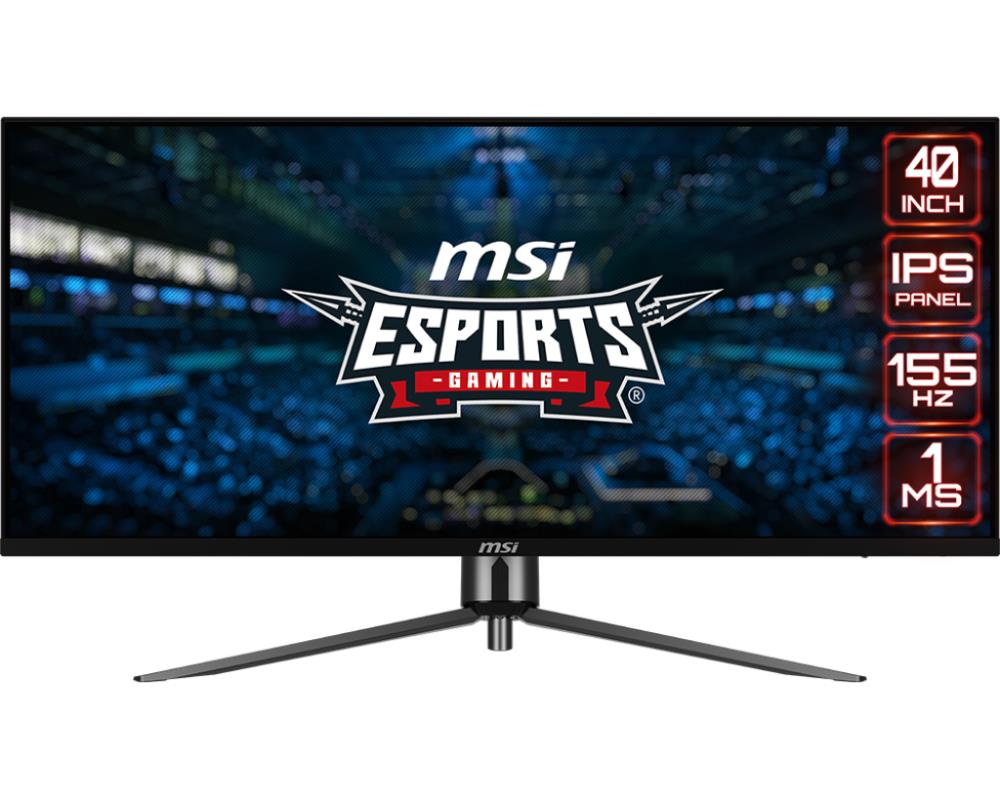 LCD Monitor MSI MAG401QR 40   Gaming 21   9 Panel IPS 3440x1440 21 9 155Hz Matte 1 ms Tilt Colour Black MAG401QR