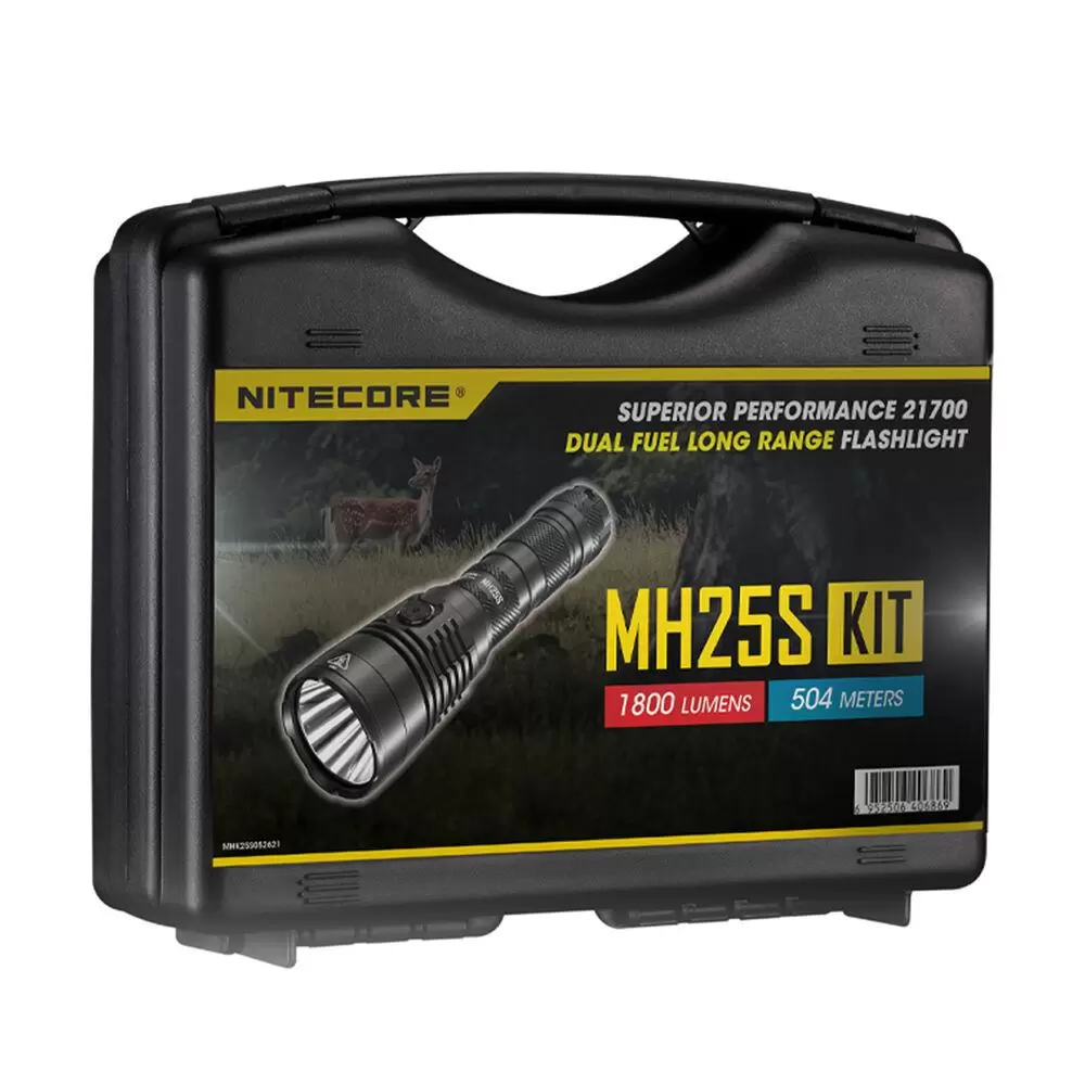 FLASHLIGHT HUNTING 1800 LUMENS MH25S HUNTING KIT NITECORE
