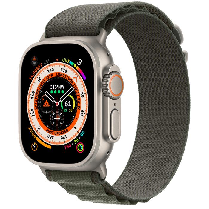 SMARTWATCH ULTRA 49MM CELL. TITANIUM GREEN MNHJ3 APPLE
