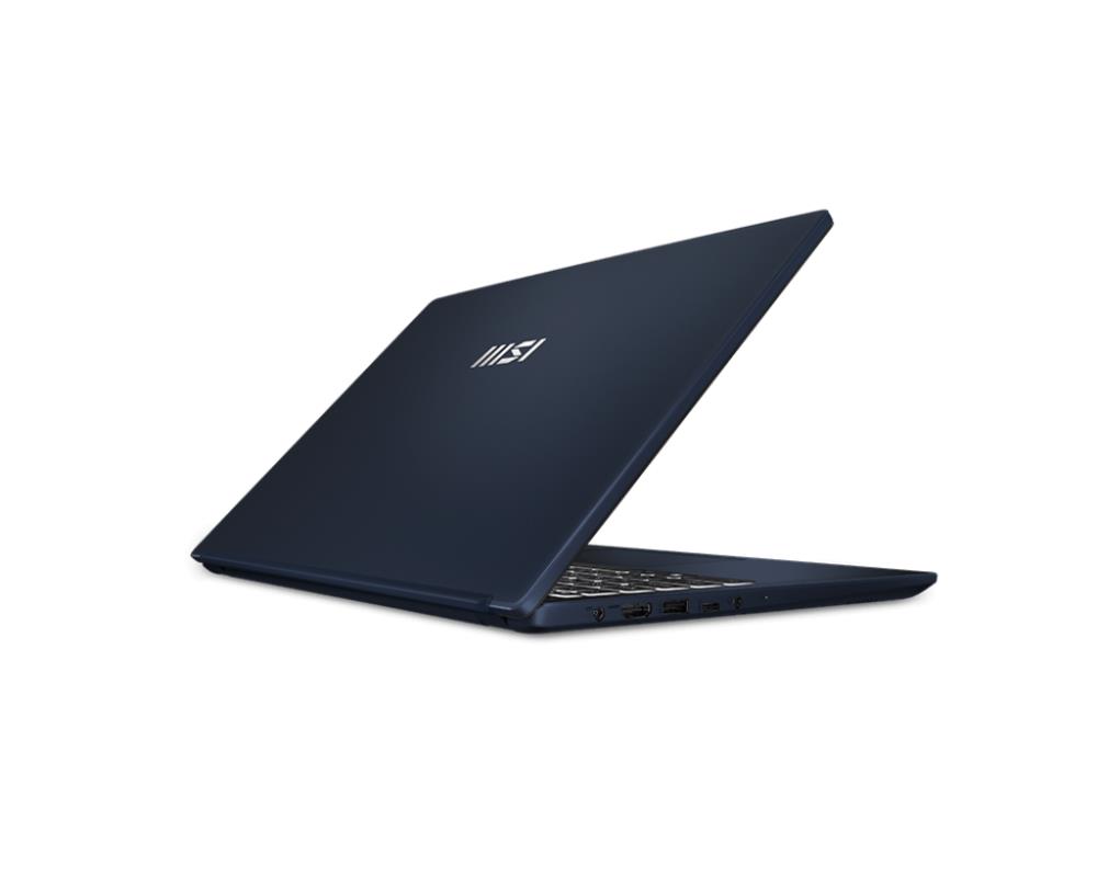 Notebook MSI Modern Modern 15 B12M CPU  Core i7 i7-1255U 1700 MHz 15 6   1920x1080 RAM 16GB DDR4 3200 MHz SSD 512GB Intel Iris Xe Graphics Integrated ENG Card Reader microSD Windows 11 Home Blue 1 7 kg MODERN15B12M-465NL