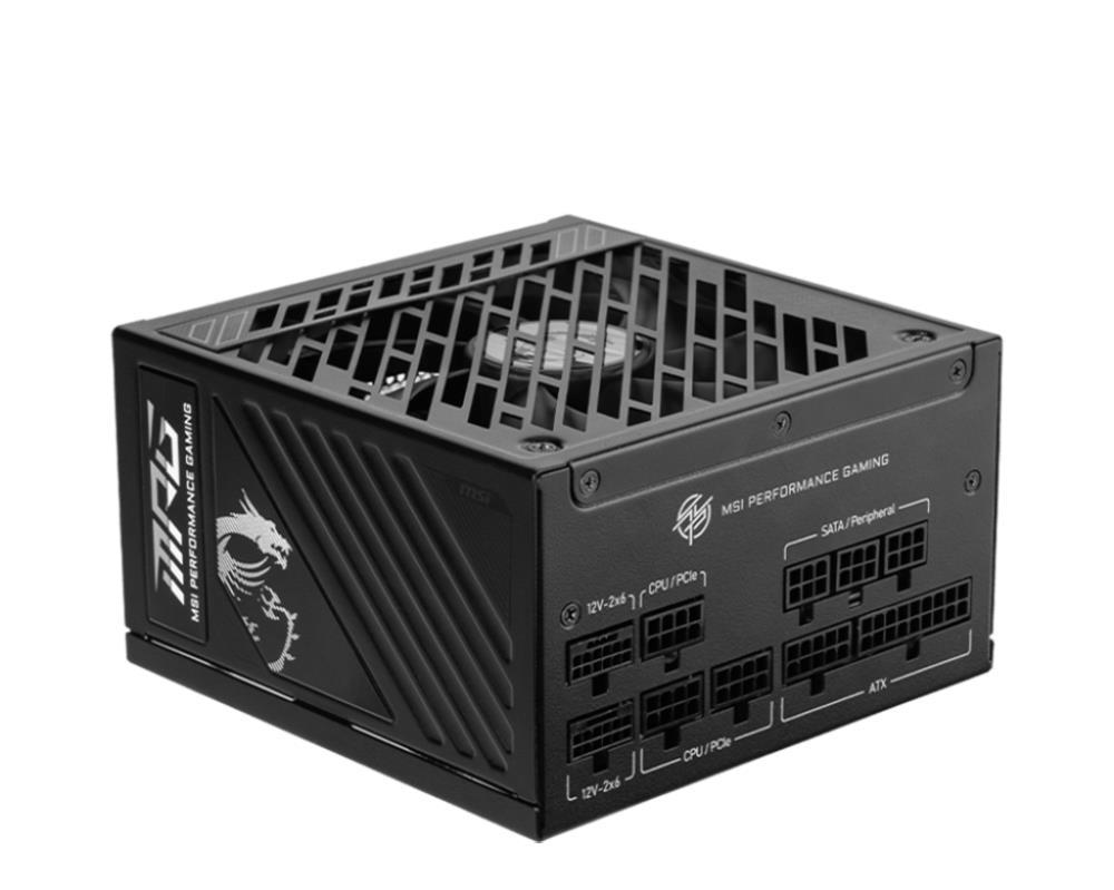 Power Supply MSI MPG A1250GS PCIE5 1250 Watts Efficiency 80 PLUS GOLD MPGA1250GSPCIE5