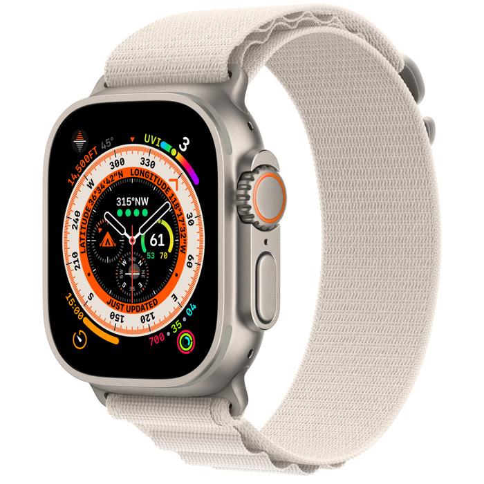 SMARTWATCH ULTRA 49MM CELL. TITANIUM STARLIGHT MQFR3 APPLE