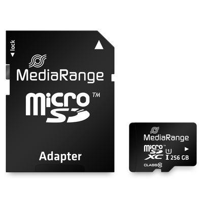 MEMORY MICRO SDXC 256GB UHS-1 W ADAPTER MR946 MEDIARANGE