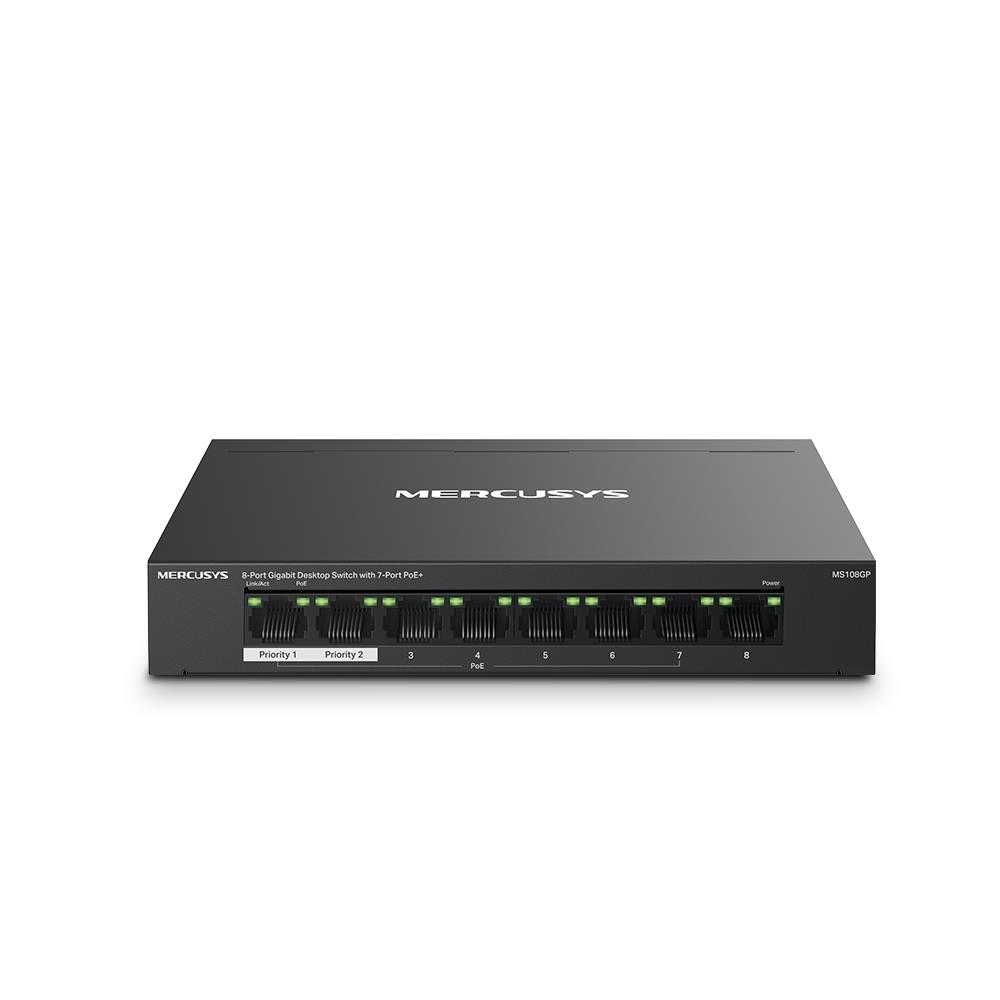 Switch MERCUSYS MS108GP PoE  ports 7 MS108GP