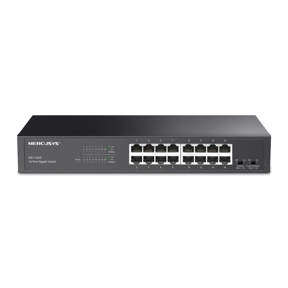 Switch MERCUSYS MS116GS 16x10Base-T   100Base-TX   1000Base-T MS116GS