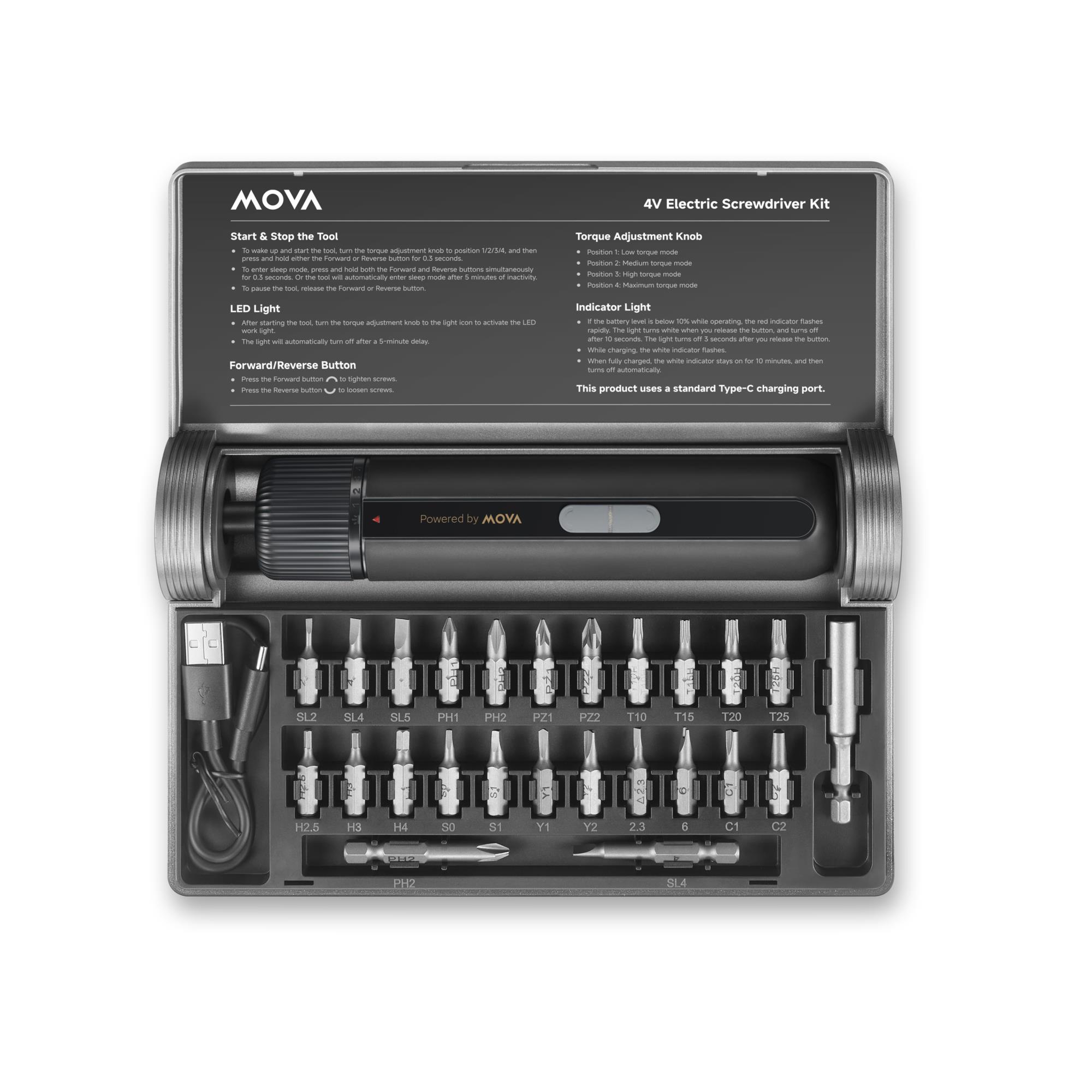 ELECTRIC SCREWDRIVER 4V 8N MSD008 MOVA