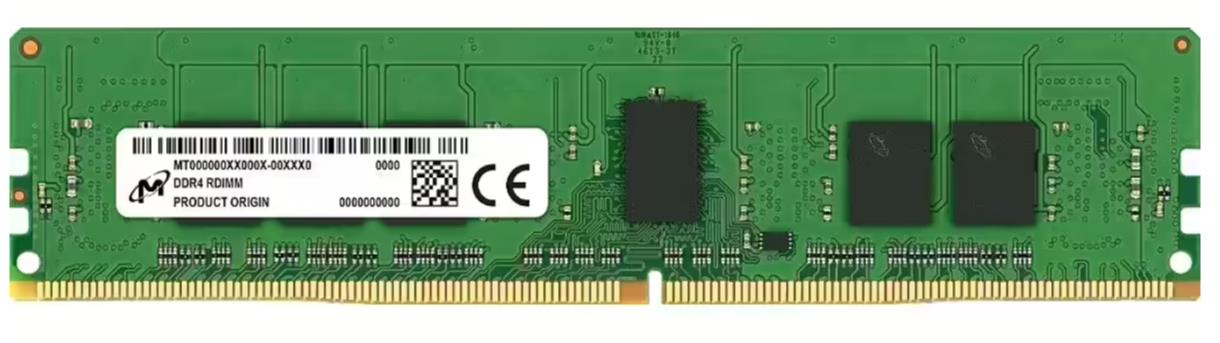 Server Memory Module MICRON DDR4 16GB RDIMM 3200 MHz CL 22 1 2 V MTA9ASF2G72PZ-3G2R