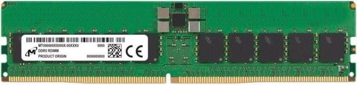 Server Memory Module MICRON DDR5 32 GB Registered  buffered  6400 MHz CL 52 288-pin DIMM ECC Yes MTC20F2085S1RC64BR