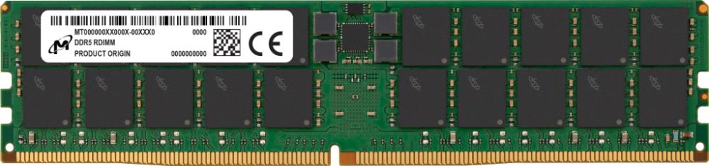 Server Memory Module MICRON DDR5 64GB RDIMM 4800 MHz CL 40 1 1 V MTC40F2046S1RC48BR