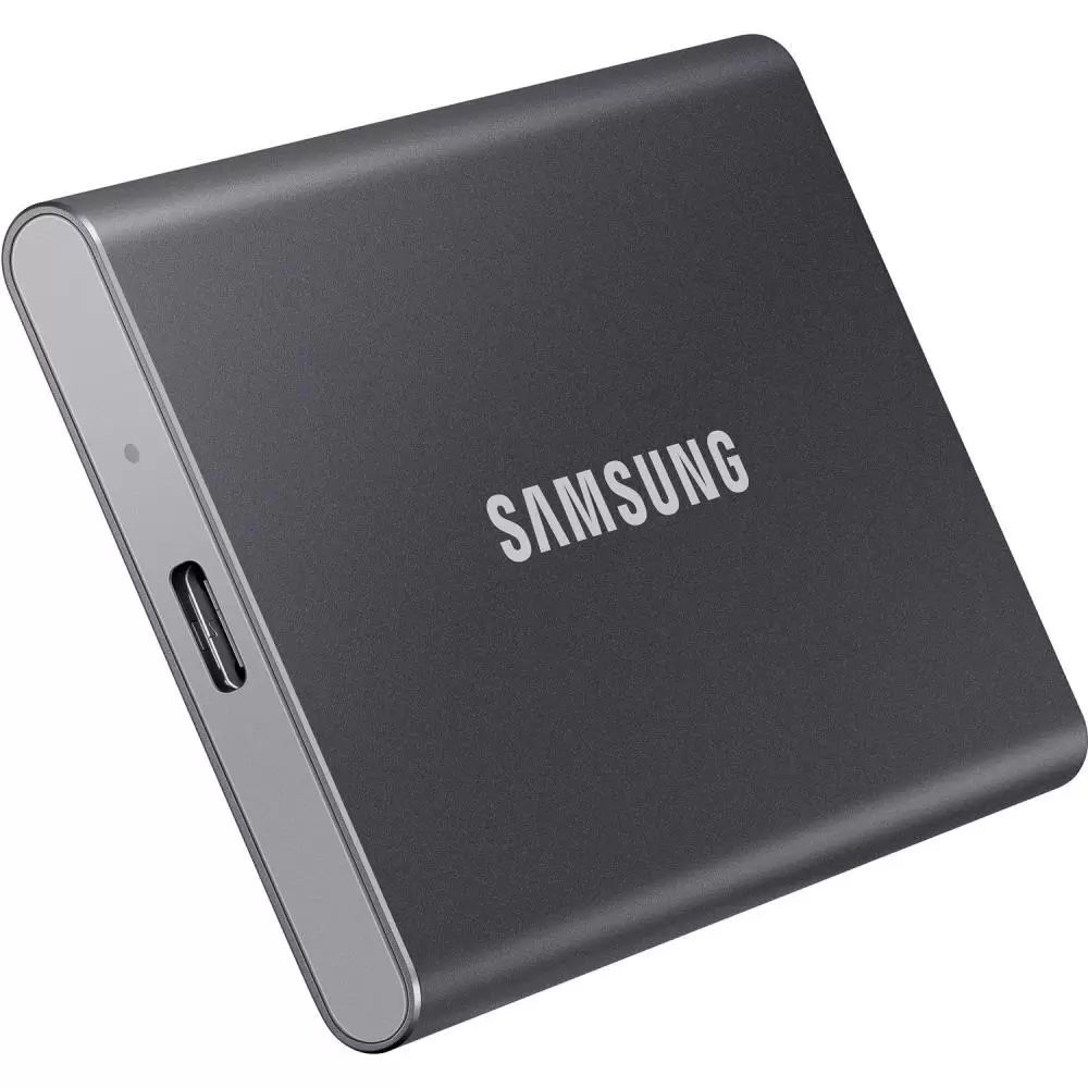External SSD SAMSUNG T7 2TB USB 3 2 Write speed 1000 MBytes sec Read speed 1050 MBytes sec MU-PC2T0T WW