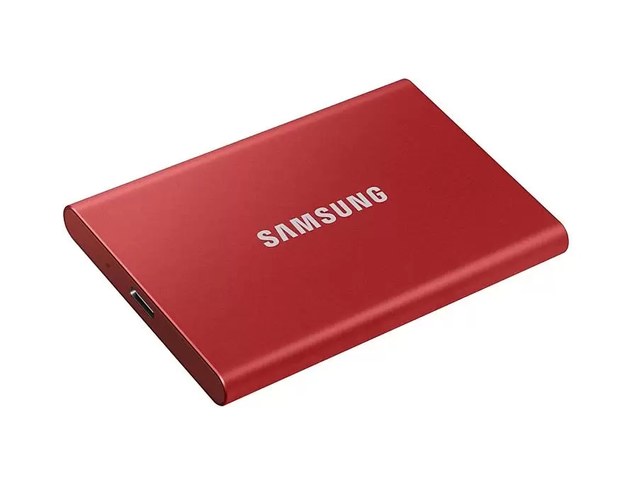 External SSD SAMSUNG T7 500GB USB 3.2 Write speed 1000 MBytes sec Read speed 1050 MBytes sec MU-PC500R WW