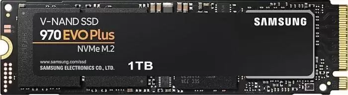SSD SAMSUNG 970 Evo Plus 1TB M.2 PCIE NVMe MLC Write speed 3300 MBytes sec Read speed 3500 MBytes sec MTBF 1500000 hours MZ-V7S1T0BW
