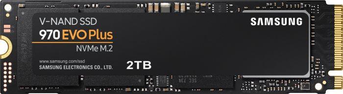 SSD SAMSUNG 970 Evo Plus 2TB M 2 PCIE NVMe MLC Write speed 3300 MBytes sec Read speed 3500 MBytes sec MTBF 1500000 hours MZ-V7S2T0BW