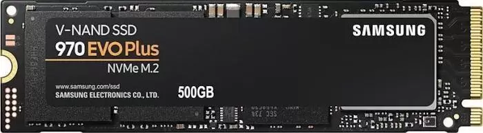 SSD SAMSUNG 970 Evo Plus 500GB M 2 PCIE NVMe MLC Write speed 3200 MBytes sec Read speed 3500 MBytes sec MTBF 1500000 hours MZ-V7S500BW