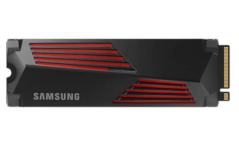 SSD SAMSUNG 990 PRO with Heatsink 1TB M 2 PCIE NVMe MLC Write speed 6900 MBytes sec Read speed 7450 MBytes sec 2 3mm TBW 600 TB MTBF 1500000 hours MZ-V9P1T0GW