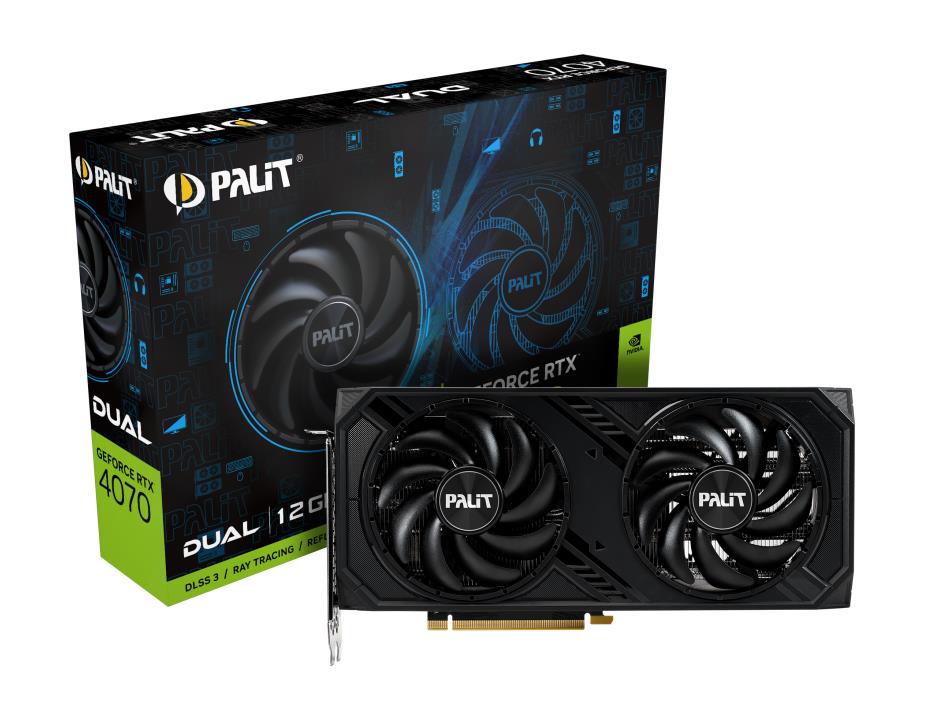 Graphics Card PALIT NVIDIA GeForce RTX 4070 12 GB GDDR6X 192 bit PCIE 4 0 16x GPU 1920 MHz 1xHDMI 3xDisplayPort NED4070019K9-1047D