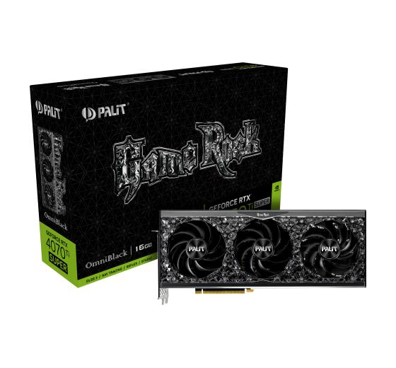 Graphics Card PALIT NVIDIA GeForce RTX 4070 Ti SUPER 16 GB GDDR6X 256 bit PCIE 4 0 16x Triple slot Fansink 1xHDMI 3xDisplayPort NED47TS019T2-1020Q