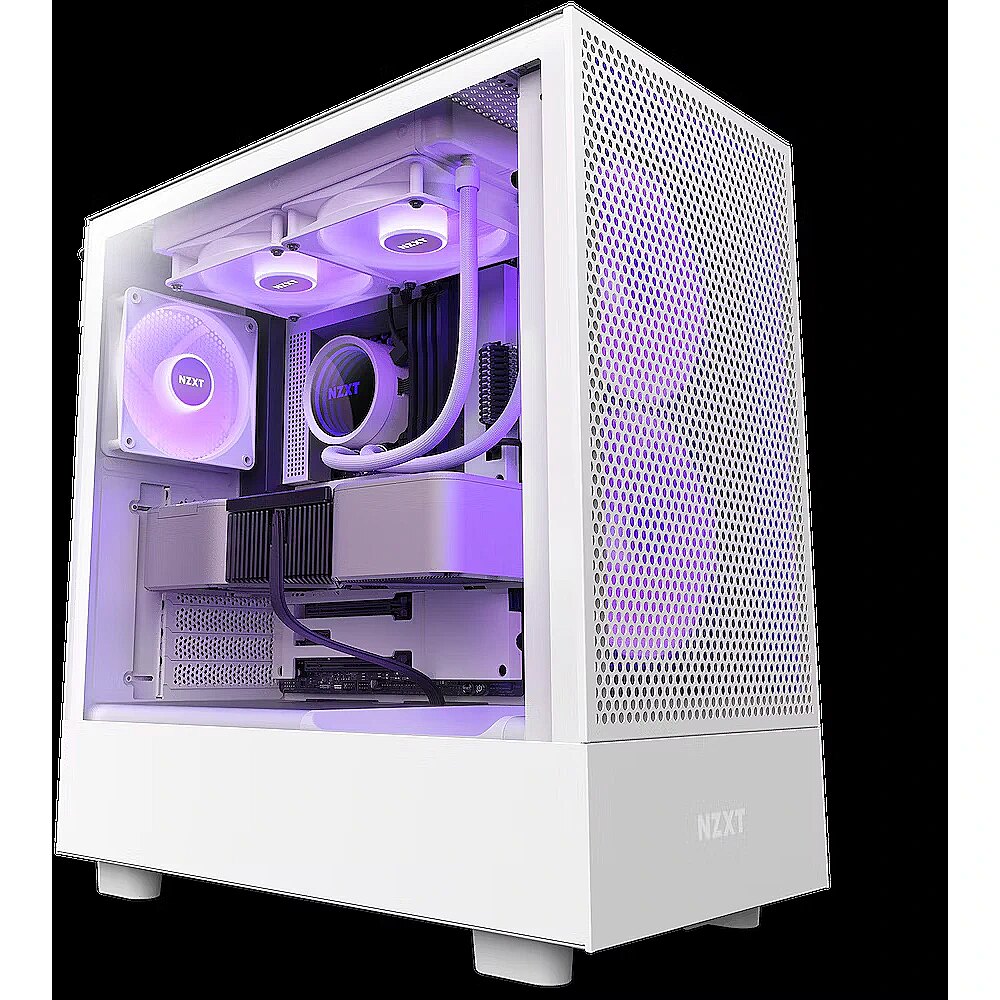 NZXT PC case H5 Flow RGB white