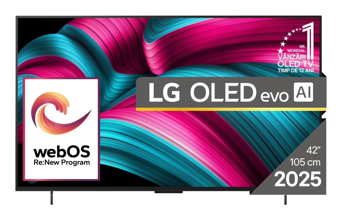 TV Set LG 42   OLED 4K Smart 3840x2160 Wireless LAN Bluetooth webOS Black OLED42C51LA