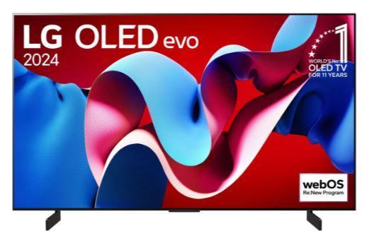 TV Set LG 48   OLED 4K Smart 3840x2160 Wireless LAN Bluetooth webOS Black OLED48C42LA