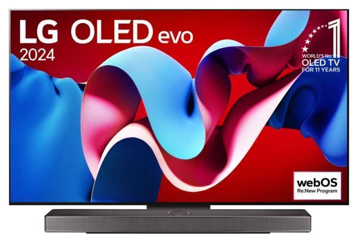 TV Set LG 77   OLED 4K Smart 3840x2160 Wireless LAN Bluetooth webOS Black OLED77C41LA