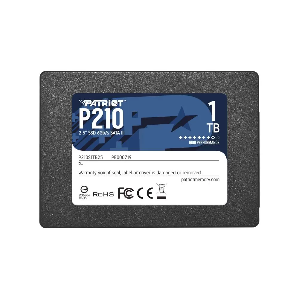 SSD PATRIOT P210 1TB SATA 3 0 Write speed 430 MBytes sec Read speed 520 MBytes sec 2 5   TBW 480 TB P210S1TB25