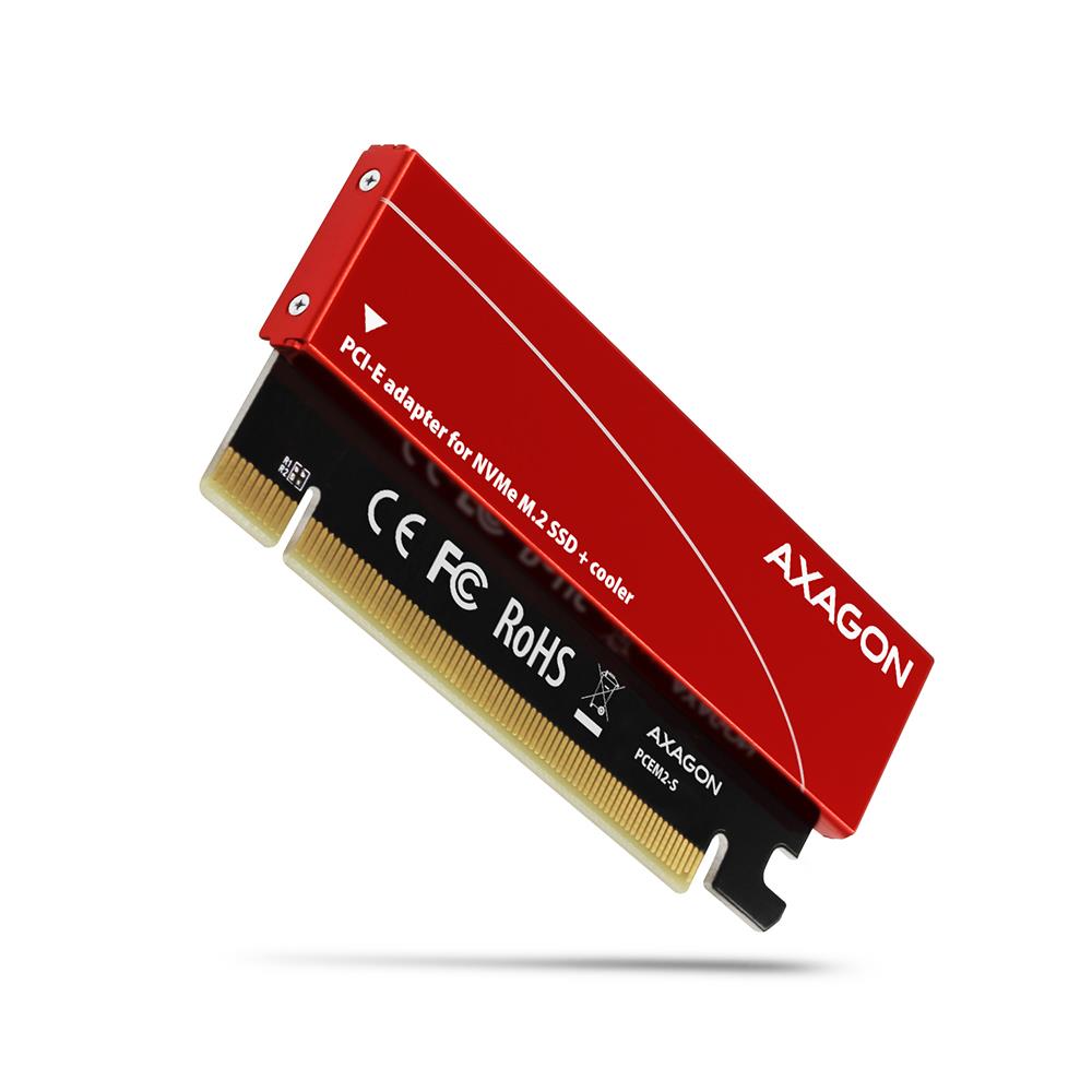 SSD ACC ADAPTER M 2 NVME PCEM2-S AXAGON